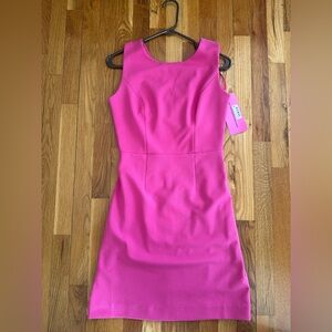 Betsey Johnson Hot Pink Sleeveless Sheath Mini Dress